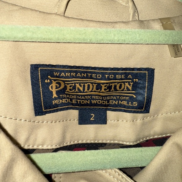 Pendleton trench coat  size 2 lined Jacket - Picture 3 of 14